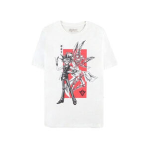 Yu-Gi-Oh! – T-Shirt Yami Yugi / Mago Nero – Dark Magician – Bianca / White – Taglia M – Official Licensed – Difuzed t-shirt