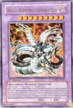 Drago Supremo Chimeratech - Ultra Rara - Potere del Duellante - POTD-IT034 - Italiano - Nuovo