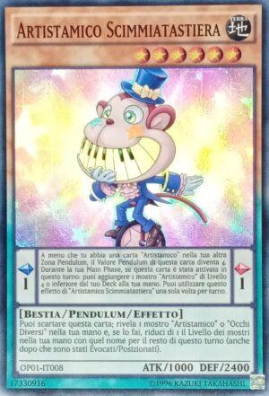 Artistamico Scimmiatastiera - Super Rara - Ots Tournament Pack 1 - OP01-IT008 - Italiano - Nuovo