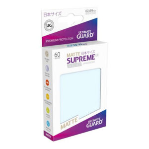 Bustine Protettive (60 Carte) Ultimate Guard Supreme UX Sleeves – Japanese Small Size 62×89 mm – Matte Transparent Opache Trasparenti bustine-protettive