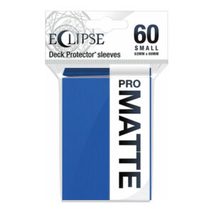 Bustine Protettive (60 Carte) Deck Protector Sleeves – Eclipse Small 62×89 mm – Blue Blu bustine-protettive