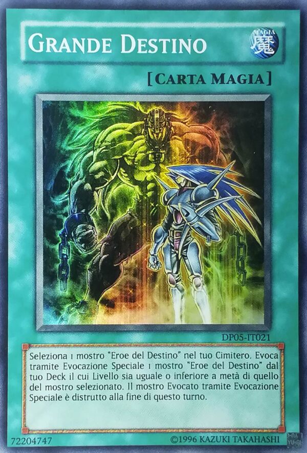 Grande Destino - Super Rara - Duelist Pack Leggendaria 2 Mega-Pack - DP05-IT021 - Italiano - Nuovo