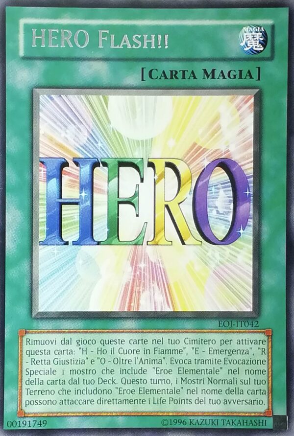 HERO Flash! - Rara - Nemico della Giustizia - EOJ-IT042 - Italiano - Nuovo