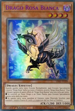 Drago Rosa Bianca (Titolo Viola) - Ultra Rara - Duellanti Leggendari: Stagione 2 - LDS2-IT109 - Italiano - Nuovo