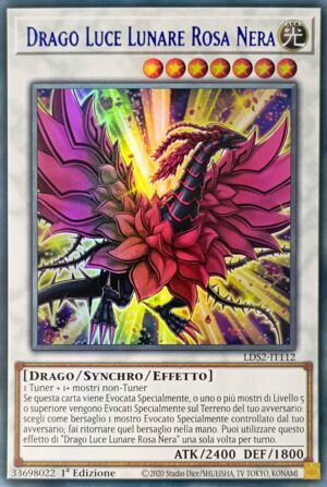 Drago Luce Lunare Rosa Nera (Titolo Blu) - Ultra Rara - Duellanti Leggendari: Stagione 2 - LDS2-IT112 - Italiano - Nuovo