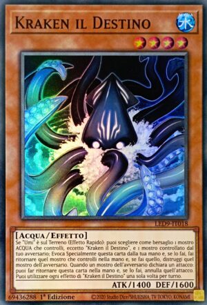 Kraken il Destino - Super Rara - Duellanti Leggendari: Duelli della Profondità - LED9-IT018 - Italiano - Nuovo