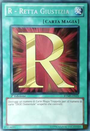 R - Retta Giustizia - Rara Segreta - Mega Pack Ra Giallo - RYMP-IT025 - Italiano - Nuovo
