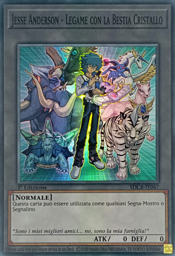 Jesse Anderson - Legame con la Bestia Cristallo - Super Rara - Structure Deck: Leggenda delle Bestie Cristallo - SDCB-IT047 - Italiano - Nuovo