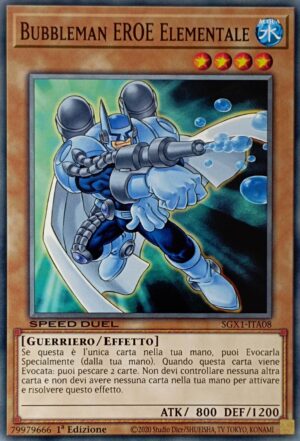 Bubbleman EROE Elementale - Comune - Speed Duel Gx: Cofanetto Accademia del Duellante - SGX1-ITA08 - Italiano - Nuovo