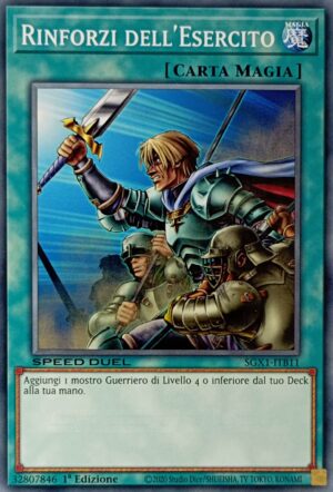 Rinforzi dell'Esercito - Comune - Speed Duel Gx: Cofanetto Accademia del Duellante - SGX1-ITB11 - Italiano - Nuovo