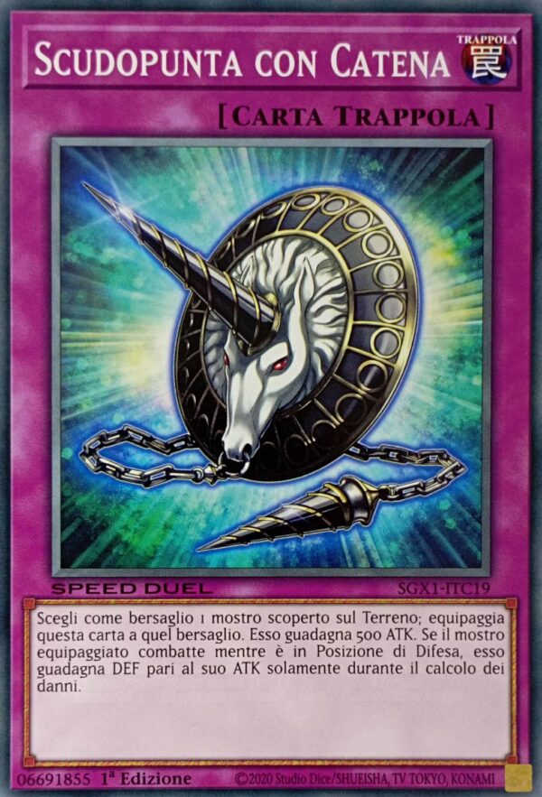 Scudopunta con Catena - Comune - Speed Duel Gx: Cofanetto Accademia del Duellante - SGX1-ITC19 - Italiano - Nuovo