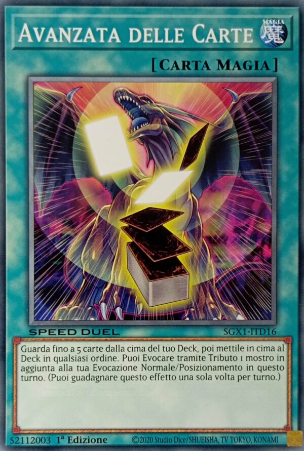 Avanzata delle Carte - Comune - Speed Duel Gx: Cofanetto Accademia del Duellante - SGX1-ITD16 - Italiano - Nuovo