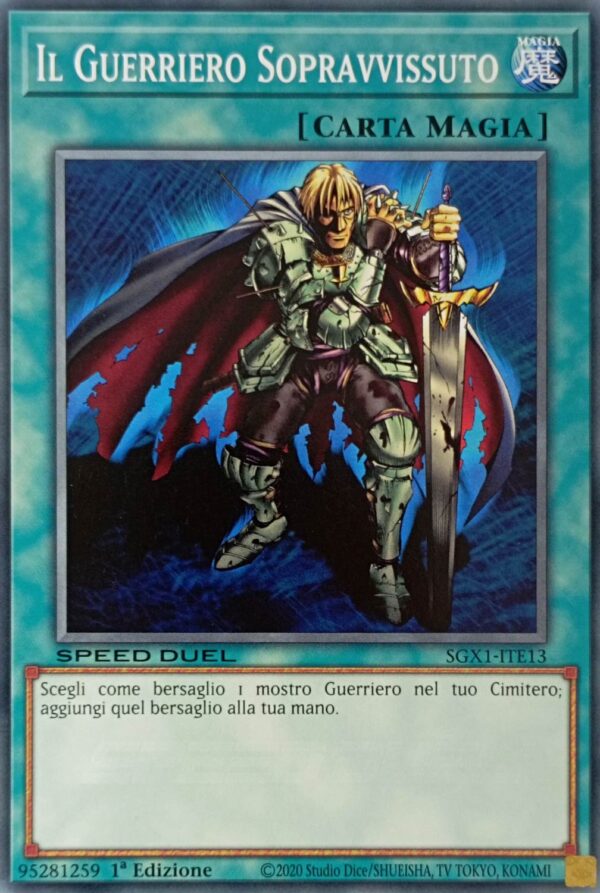 Il Guerriero Sopravvissuto - Comune - Speed Duel Gx: Cofanetto Accademia del Duellante - SGX1-ITE13 - Italiano - Nuovo