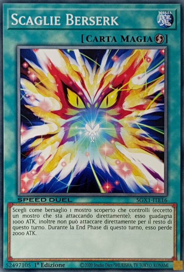 Scaglie Berserk - Comune - Speed Duel Gx: Cofanetto Accademia del Duellante - SGX1-ITE16 - Italiano - Nuovo