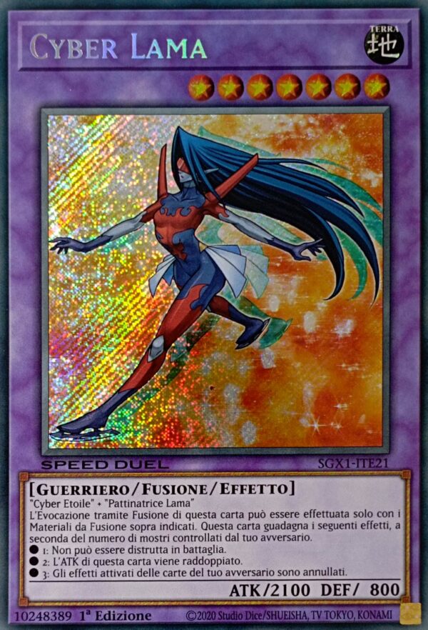 Cyber Lama - Rara Segreta - Speed Duel Gx: Cofanetto Accademia del Duellante - SGX1-ITE21 - Italiano - Nuovo