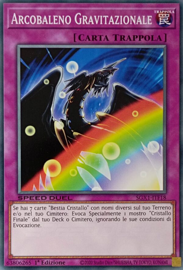 Arcobaleno Gravitazionale - Comune - Speed Duel Gx: Cofanetto Accademia del Duellante - SGX1-ITF18 - Italiano - Nuovo