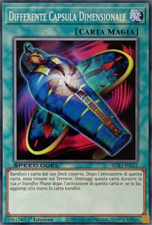 Differente Capsula Dimensionale - Comune - Speed Duel Gx: Cofanetto Accademia del Duellante - SGX1-ITG12 - Italiano - Nuovo