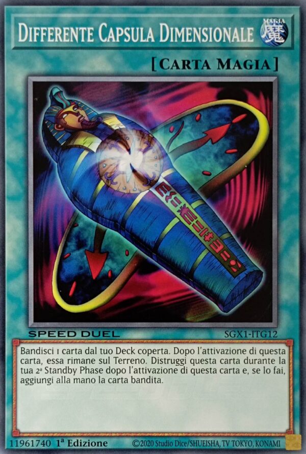 Differente Capsula Dimensionale - Comune - Speed Duel Gx: Cofanetto Accademia del Duellante - SGX1-ITG12 - Italiano - Nuovo