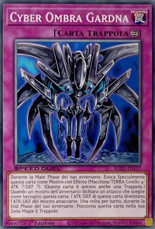 Cyber Ombra Gardna - Comune - Speed Duel Gx: Cofanetto Accademia del Duellante - SGX1-ITG17 - Italiano - Nuovo