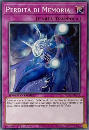 Perdita di Memoria - Comune - Speed Duel Gx: Cofanetto Accademia del Duellante - SGX1-ITG19 - Italiano - Nuovo