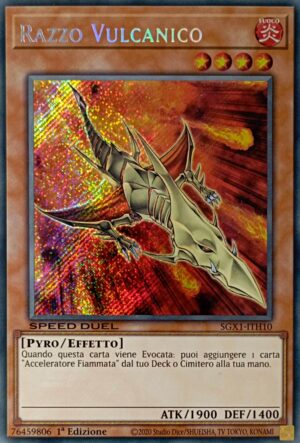 Razzo Vulcanico - Rara Segreta - Speed Duel Gx: Cofanetto Accademia del Duellante - SGX1-ITH10 - Italiano - Nuovo