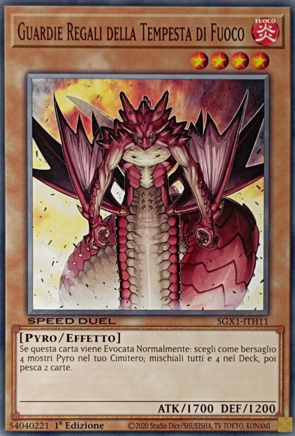 Guardie Regali della Tempesta di Fuoco - Comune - Speed Duel Gx: Cofanetto Accademia del Duellante - SGX1-ITH11 - Italiano - Nuovo