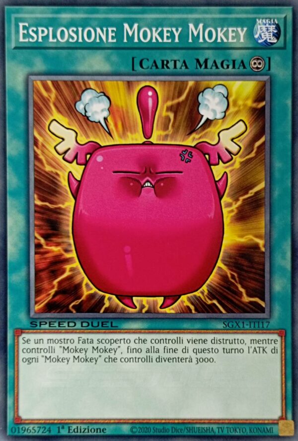 Esplosione Mokey Mokey - Comune - Speed Duel Gx: Cofanetto Accademia del Duellante - SGX1-ITI17 - Italiano - Nuovo