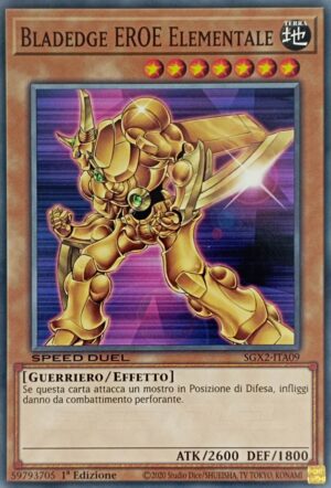 Bladedge EROE Elementale - Comune - Speed Duel GX: Esami Paradox - SGX2-ITA09 - Italiano - Nuovo