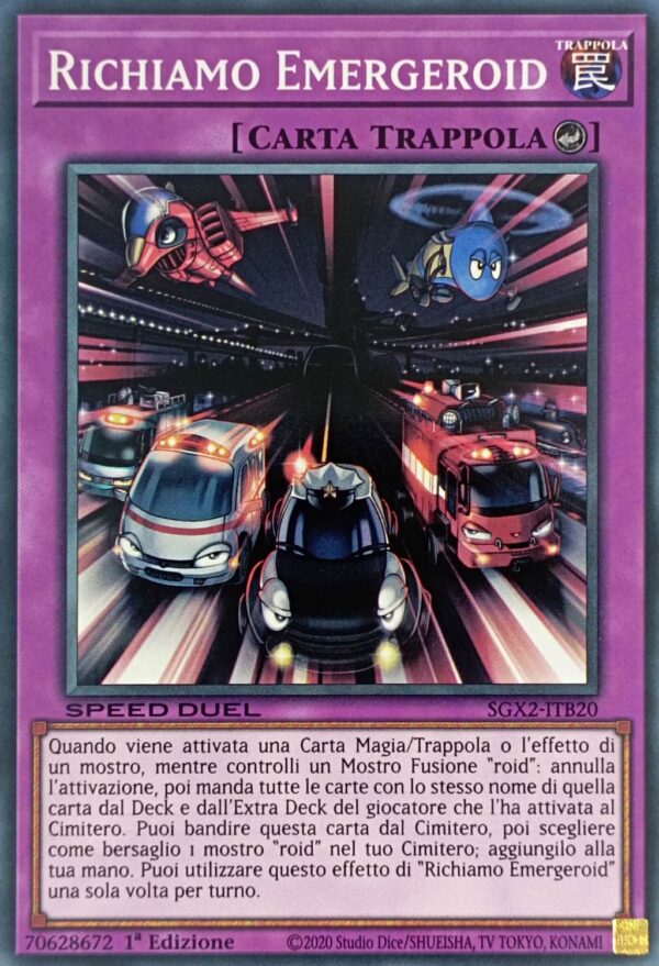 Richiamo Emergeroid - Comune - Speed Duel GX: Esami Paradox - SGX2-ITB20 - Italiano - Nuovo