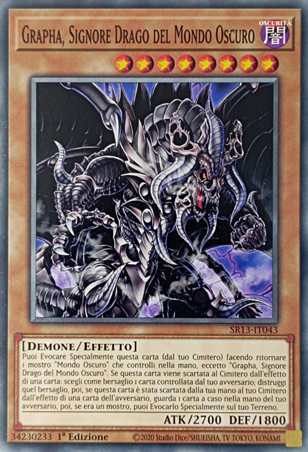 Grapha, Signore Drago del Mondo Oscuro - Comune - Structure Deck: Mondo Oscuro - SR13-IT043 - Italiano - Nuovo