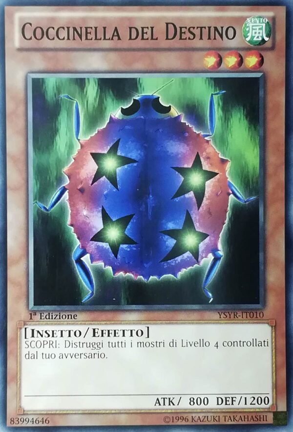 Coccinella del Destino - Comune - Starter Deck: Yugi Reloaded - YSYR-IT010 - Italiano - Nuovo