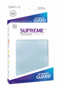 Bustine Protettive (60 Carte) Ultimate Guard Supreme UX Sleeves – Japanese Small Size 62×89 mm – Transparent Trasparente bustine-protettive