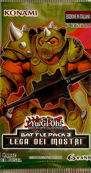Yu-Gi-Oh! Battle Pack 3 - Lega dei Mostri - Prima Edizione - Busta Singola 5 Carte - BP03 - Artwork Armi da Battaglia di Koa'ki Meiru