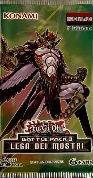 Yu-Gi-Oh! Battle Pack 3 - Lega dei Mostri - Prima Edizione - Busta Singola 5 Carte - BP03 - Artwork Battlestorm