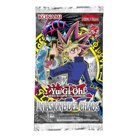 Busta Singola Yu-Gi-Oh! Booster Pack - 25° Anniversario - Invasione del Chaos - Invasion of Chaos - Unlimited