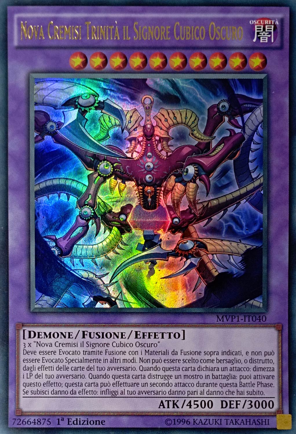 Nova Cremisi Trinità il Signore Cubico Oscuro - Ultra Rara - Yu-Gi