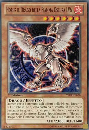 Horus il Drago della Fiamma Oscura LV6 - Comune - Starter Deck Kaiba il Ritorno - YSKR-IT020 - Italiano - Nuovo