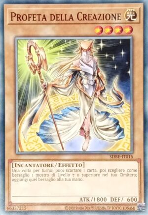 Profeta della Creazione - Comune - Structure Deck La Saga del Drago Bianco Occhi Blu - SDBE-IT015 - Italiano - Nuovo