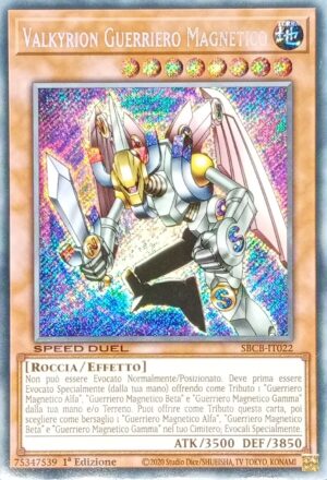 Valkyrion Guerriero Magnetico - Rara Segreta - Speed Duel: Cofanetto la Città dei Duelli - SBCB-IT022 - Italiano - Nuovo