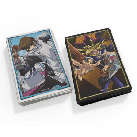 Yu-Gi-Oh! 100 Bustine Protettive (50+50 Carte) Card Sleeves - Small 63x90 mm Yugi & Kaiba Quarter Century