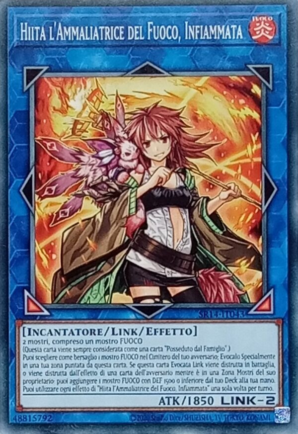 Hiita l'Ammaliatrice del Fuoco, Infiammata - Ultra Rara - Structure Deck: I Re del Fuoco - SR14-IT043 - Italiano - Nuovo