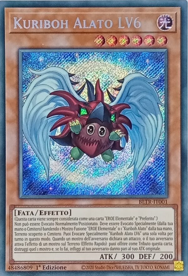 Kuriboh Alato LV6 - Rara Segreta - Battaglie della Leggenda: Vendetta Terminale - BLTR-IT001 - Italiano - Nuovo