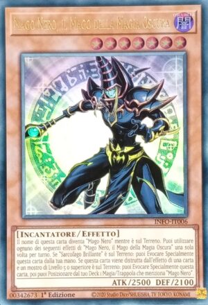 Mago Nero, il Mago della Magia Oscura - Ultra Rara - Il Proibito Infinito - INFO-IT006 - Italiano - Nuovo