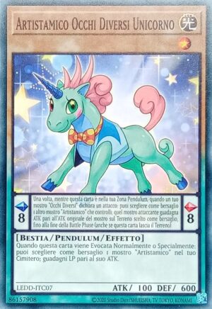 Artistamico Occhi Diversi Unicorno - Comune - I Deck Drago Leggendario - LEDD-ITC07 - Italiano - Nuovo