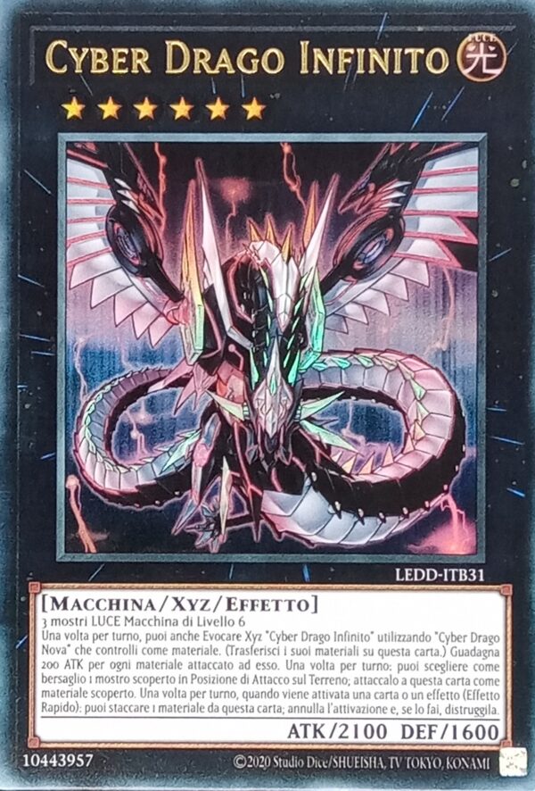 Cyber Drago Infinito - Ultra Rara - I Deck Drago Leggendario - LEDD-ITB31 - Italiano - Nuovo