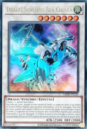 Drago Synchro Ala Chiara - Ultra Rara - I Deck Drago Leggendario - LEDD-ITC29 - Italiano - Nuovo