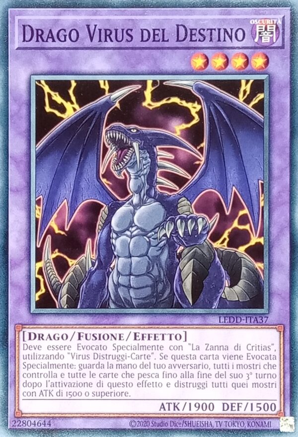 Drago Virus del Destino - Comune - I Deck Drago Leggendario - LEDD-ITA37 - Italiano - Nuovo