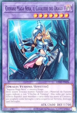 Giovane Maga Nera, il Cavaliere del Drago - Comune - I Deck Drago Leggendario - LEDD-ITA36 - Italiano - Nuovo