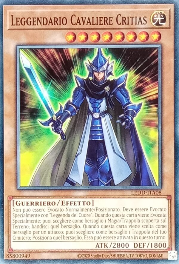 Leggendario Cavaliere Critias - Comune - I Deck Drago Leggendario - LEDD-ITA08 - Italiano - Nuovo