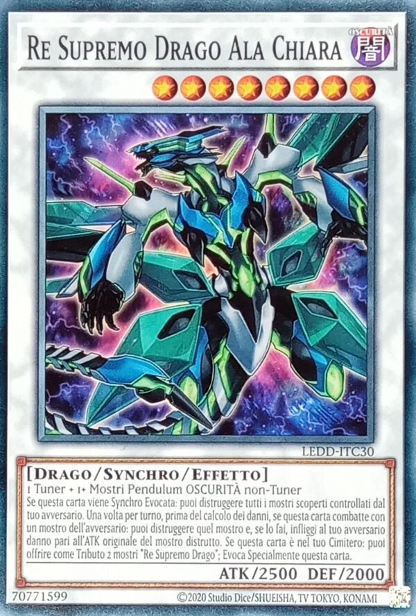 Re Supremo Drago Ala Chiara - Comune - I Deck Drago Leggendario - LEDD-ITC30 - Italiano - Nuovo